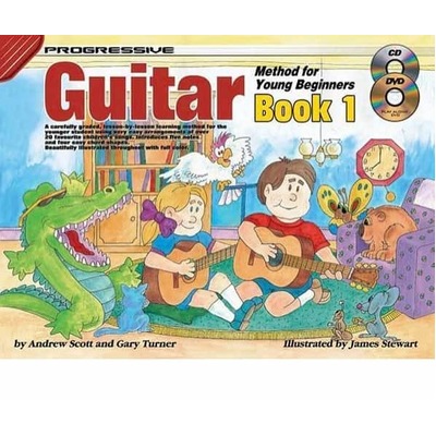Progressive Guitar Method 1 for Young Beginners Lesson Book Online Lessons
