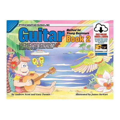 Progressive Guitar Method 2 for Young Beginners Lesson Book Online Lessons