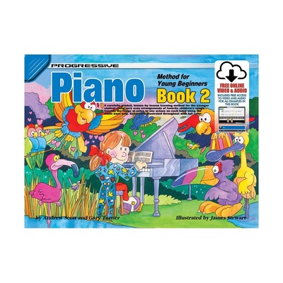Progressive Piano Book 2 for Young Beginners Book - Online Video and Audio