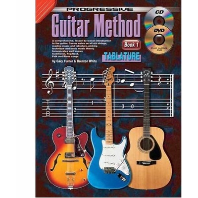Progressive Guitar Method Book 1 Tablature Book with Online Video & Audio