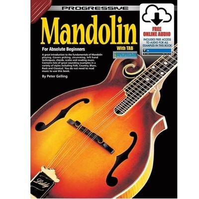 Progressive Mandolin Book Online Video & Audio - Beginner
