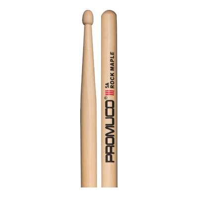 Promuco 18025A Rock Maple 5A Wood Tip Drumsticks