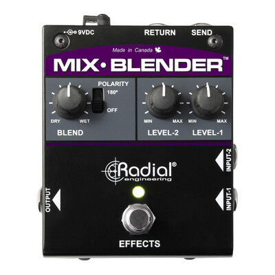 Radial Mix-Blender Dual Input Guitar Mixer with Insert Loop