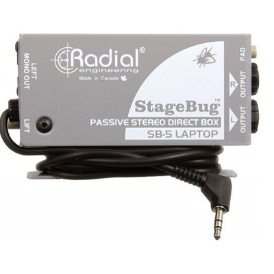 Radial Stagebug SB-5 Compact Stereo Laptop Passive DI