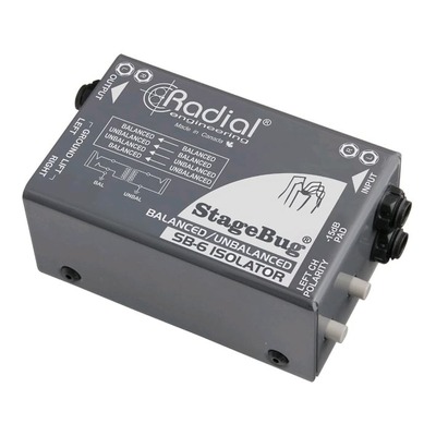 RADIAL StageBug SB-6 Passive Isolator and Hum Eliminator Box