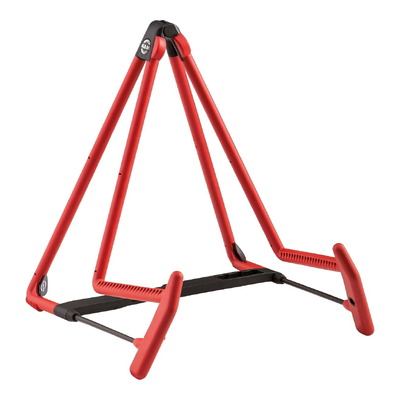 K&M 17580 Heli 2 Acoustic Guitar Stand - Red