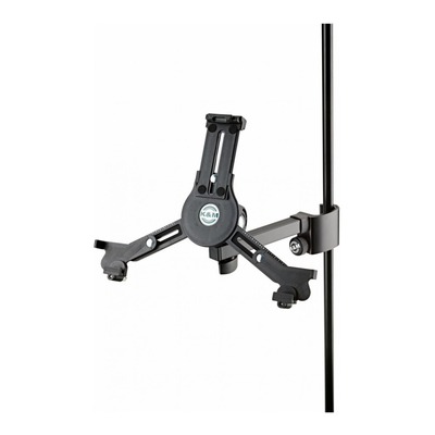 K&M 19791 Universal Tablet iPad PC Android Holder Mic Stand Clamp Mount