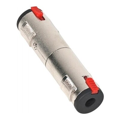 Audio Adapter - 1/4" female to 1/4" female - Stereo TRS