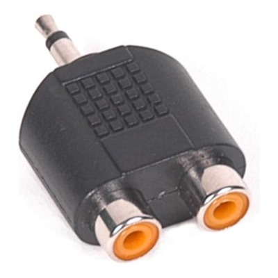 Audio Adapter - 2x RCA female to 1/8" male Mono TS