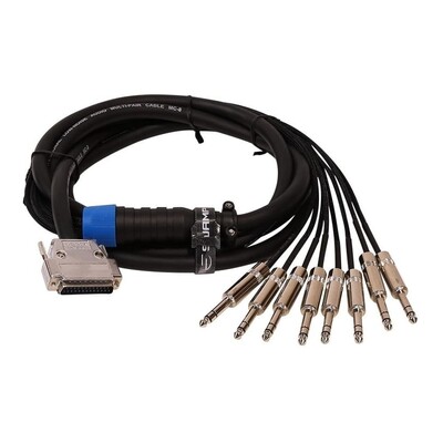 SWAMP 8-way DB-25 to TRS Stereo Snake Cable - TASCAM wiring - 1m