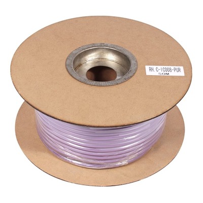 SWAMP SGC-103 Coloured Instrument / Guitar Cable Roll - PURPLE - 50m