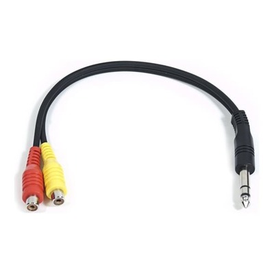 SWAMP Budget Series - Audio Link Cable - 1/4"(m) TRS to 2x RCA(f) - 30cm