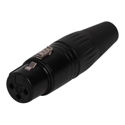 Yongsheng YS136N XLR female 3pin Mic Connector - Black