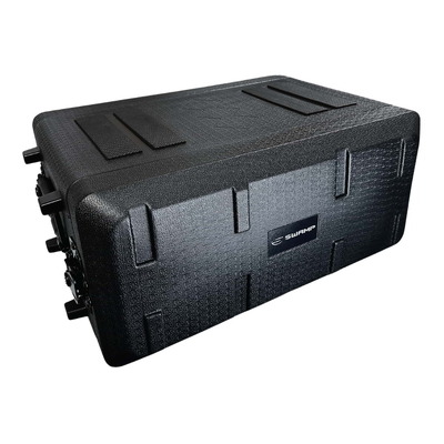 SWAMP 4U Wireless Microphone Receiver Rack Case - Hard Plastic Shell