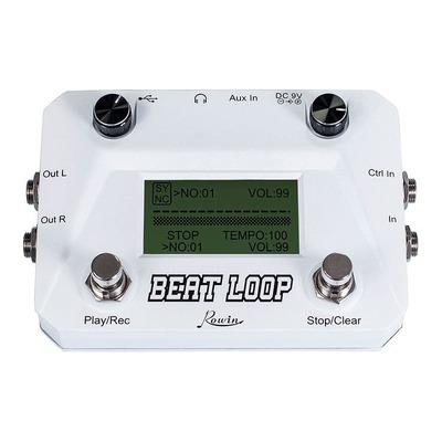 Rowin Twin Series LBL01 Beat Loop Looper and Drum Machine FX Pedal