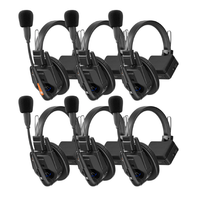 Saramonic WiTalk9 WT6S 6-Person Full-Duplex Wireless Intercom Headset System