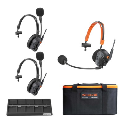 Saramonic WiTalk9X 3S 3-Person Single-Ear Wireless Intercom Headset System