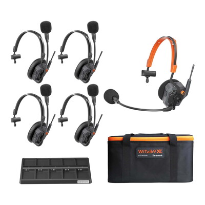 Saramonic WiTalk9X 5S 5-Person Single-Ear Wireless Intercom Headset System