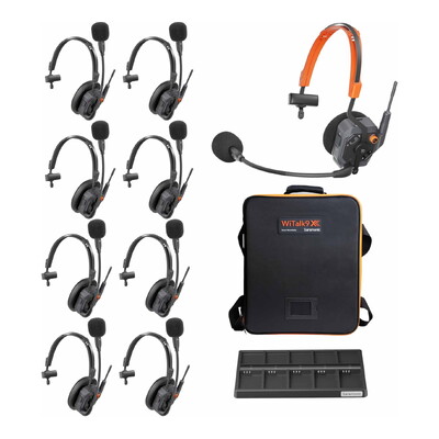 Saramonic WiTalk9X 9S 9-Person Single-Ear Wireless Intercom Headset System