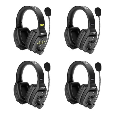 Saramonic WiTalk5 WT4D Full-Duplex 4-Person Wireless Intercom Headset System