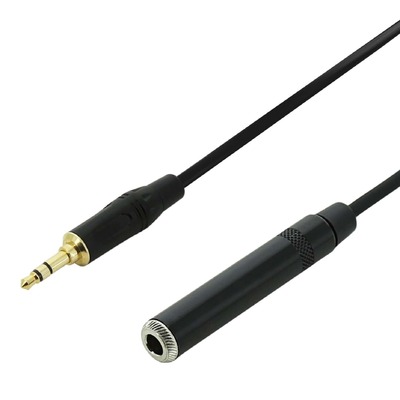 Headphone Extension Cable 3.5mm Stereo Mini-Jack to 1/4" Female Jack - 3m