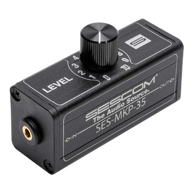 Sescom MKP-35 Inline Stereo Headphone Level Control with 3.5mm TRS Connectors