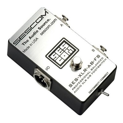 SESCOM Professional Balanced Audio A/B Switcher Channel Footswitch