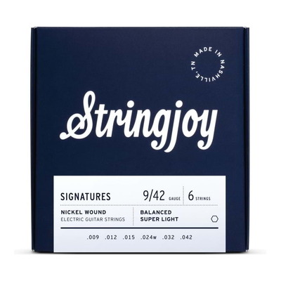 Stringjoy Signatures Nickel Wound Electric Guitar Strings - Super Light - 9-42