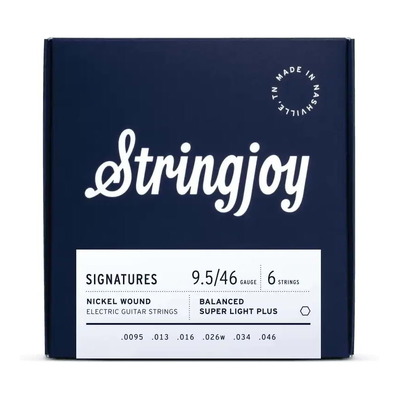 Stringjoy Signatures Nickel Electric Guitar Strings - Super Light Plus - 9.5-46