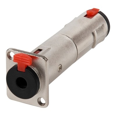 SWAMP 1/4" (f) to 1/4"(f) Jack Feed Through Connector - Panel Mount Adapter