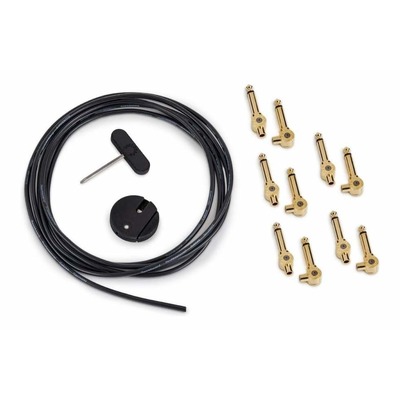 RockBoard PatchWorks Solderless Patch Cable Set - 3m Cable + 10 Plugs Gold