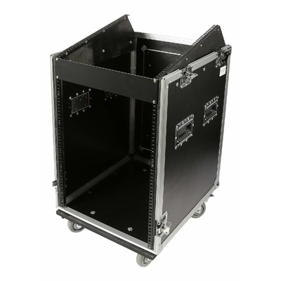 SWAMP Wood Shockproof 16U Side Rack 12U Mixer Top 19" Flight Road Case on Wheels