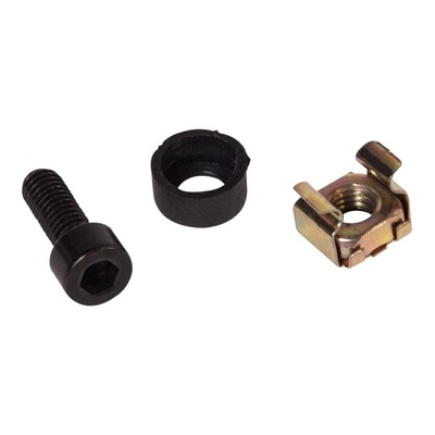 Set of 10x 3-Piece Rack Screw / Bolt and Cage Nut Sets - for 19" racks